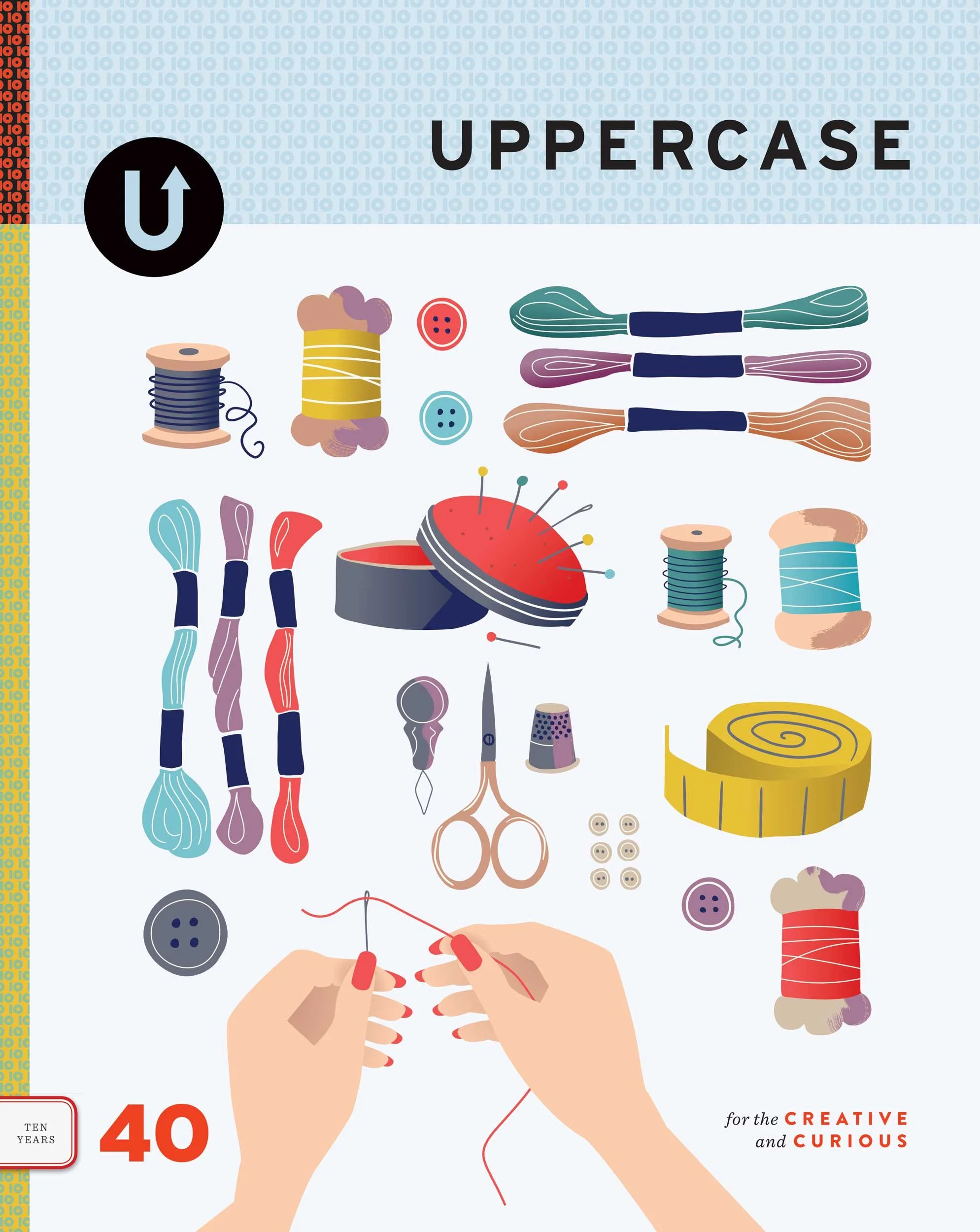 Embroidery Essentials published in UPPERCASE magazine. 