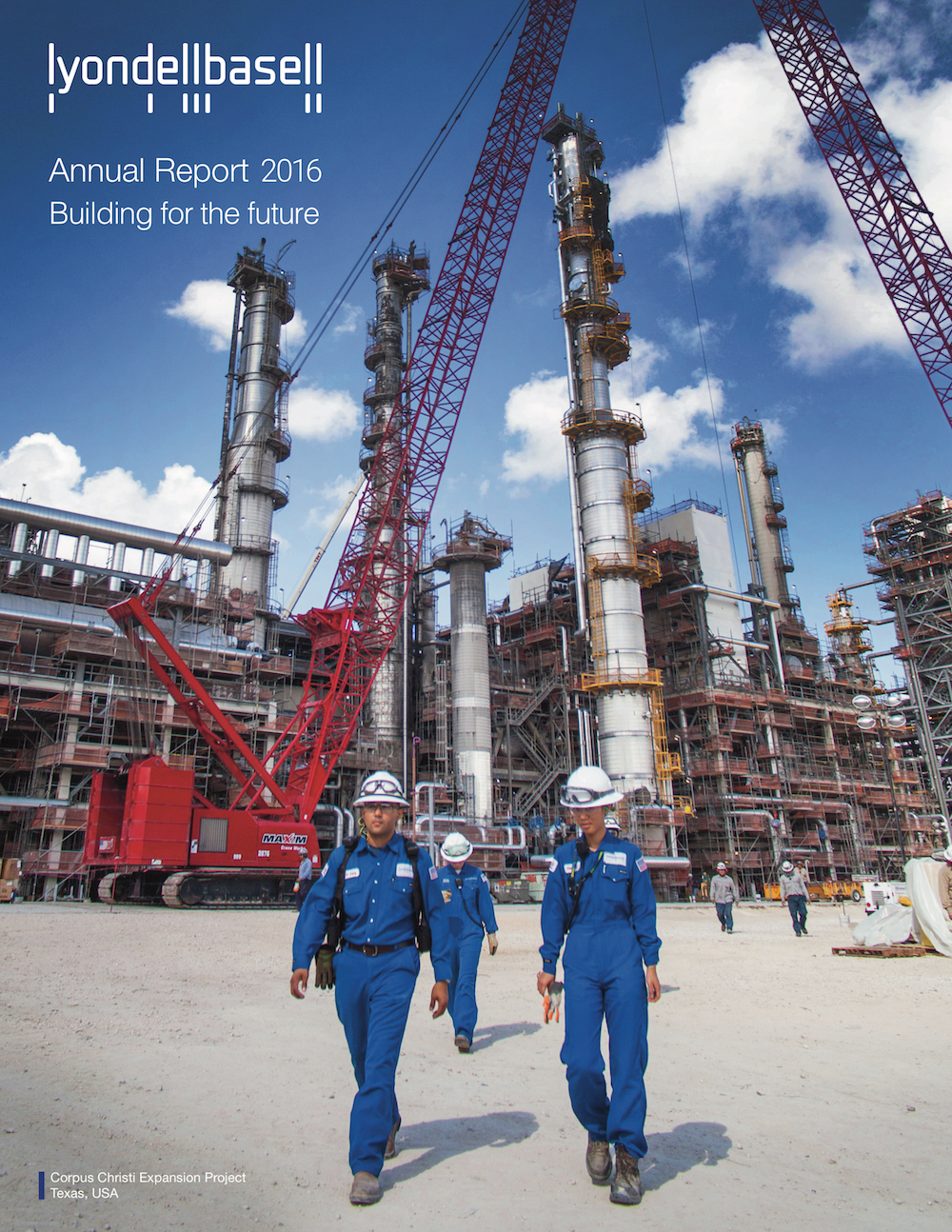 Lyondellbasell 2017 Annual Report cover photograph