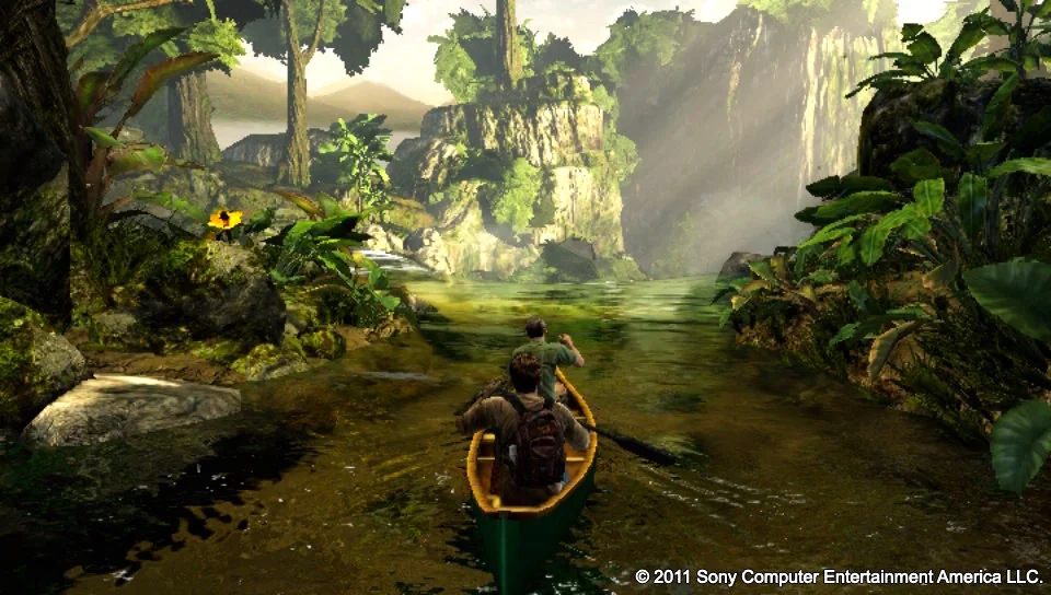 Drake keeps paddling while you fire grenades as Sully