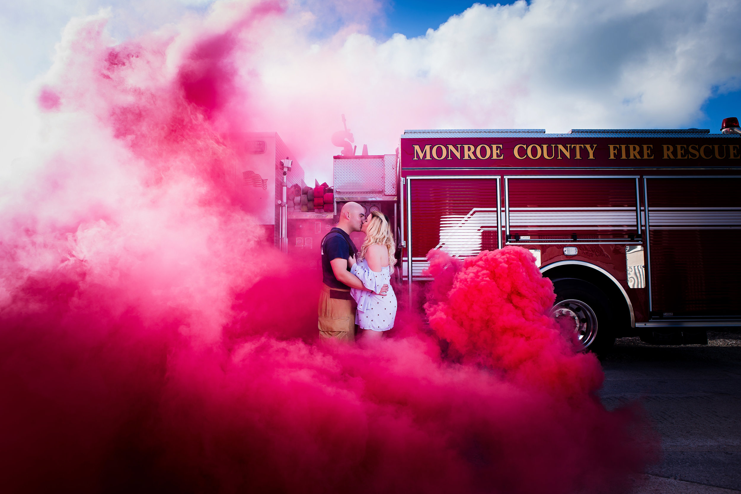 Monroe Fire Station Engagement Session 