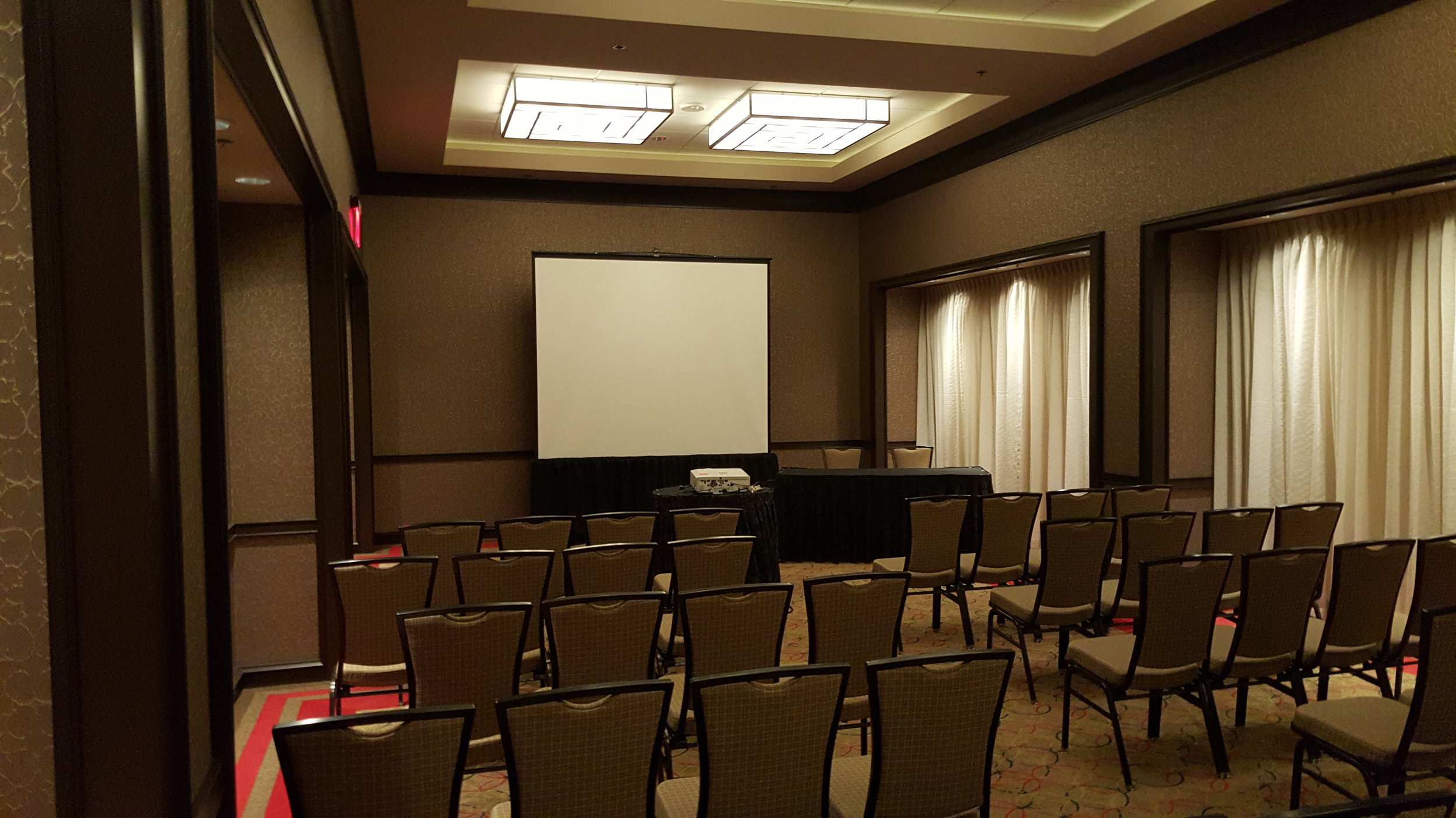Pre-meeting room check – Looks OK