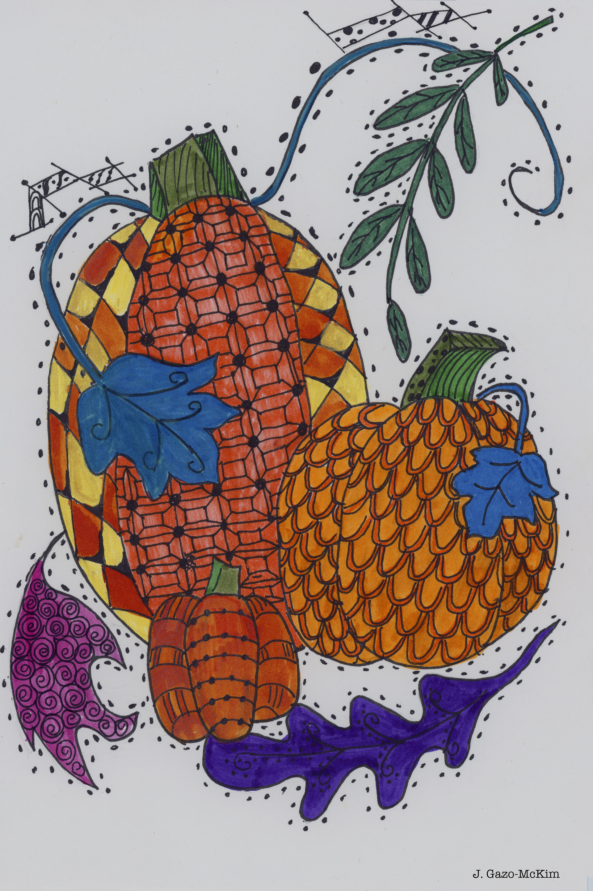 The original pen and ink drawing