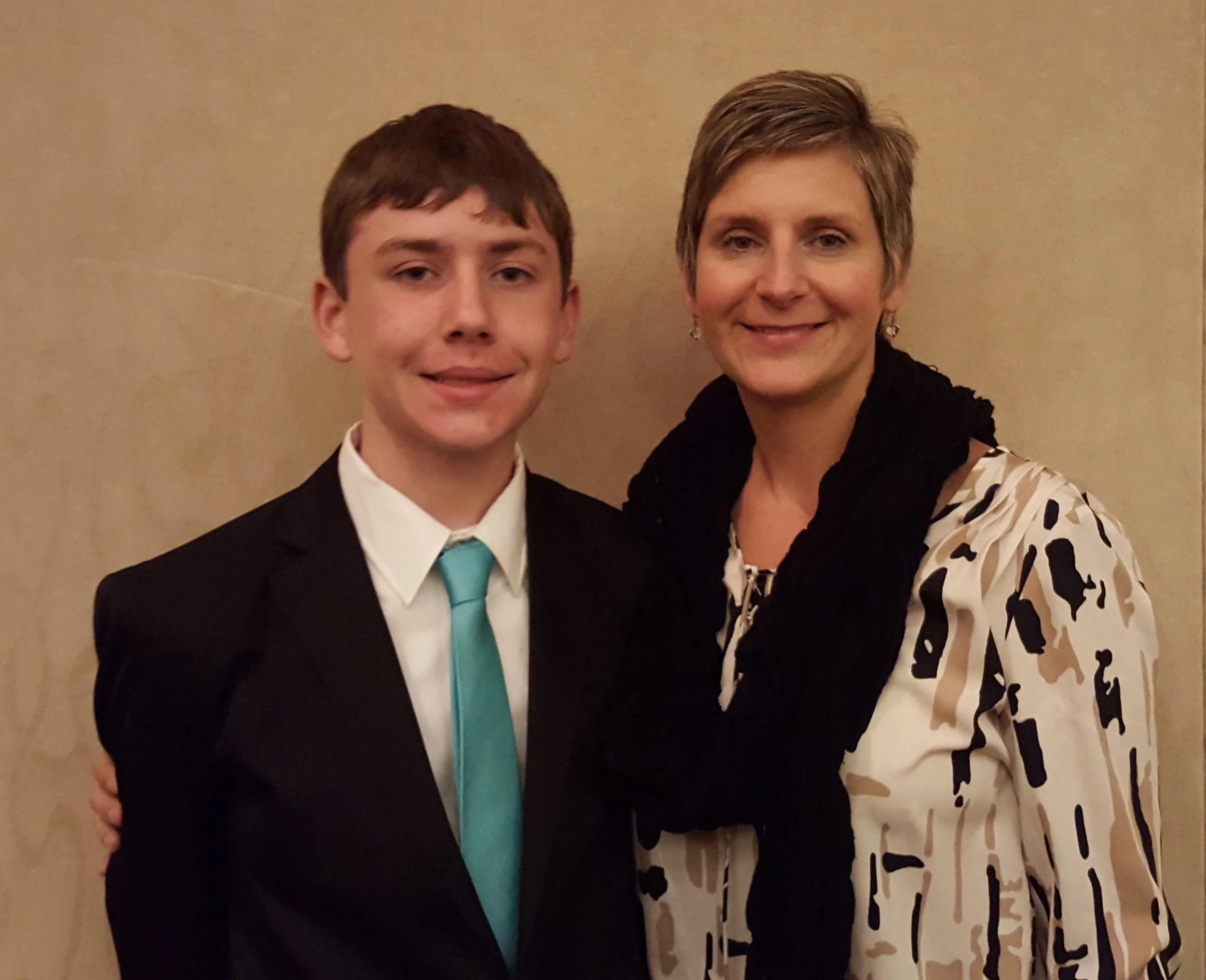 Ian Henry and his mother, Lisa Henry