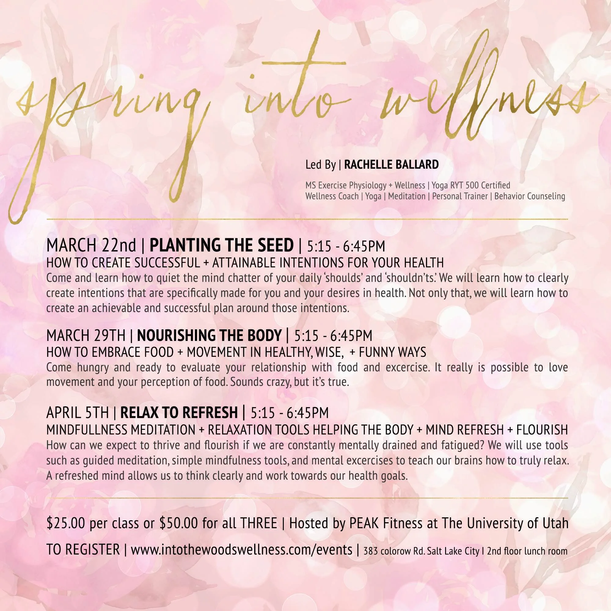 SPRING INTO WELLNESS WORKSHOP