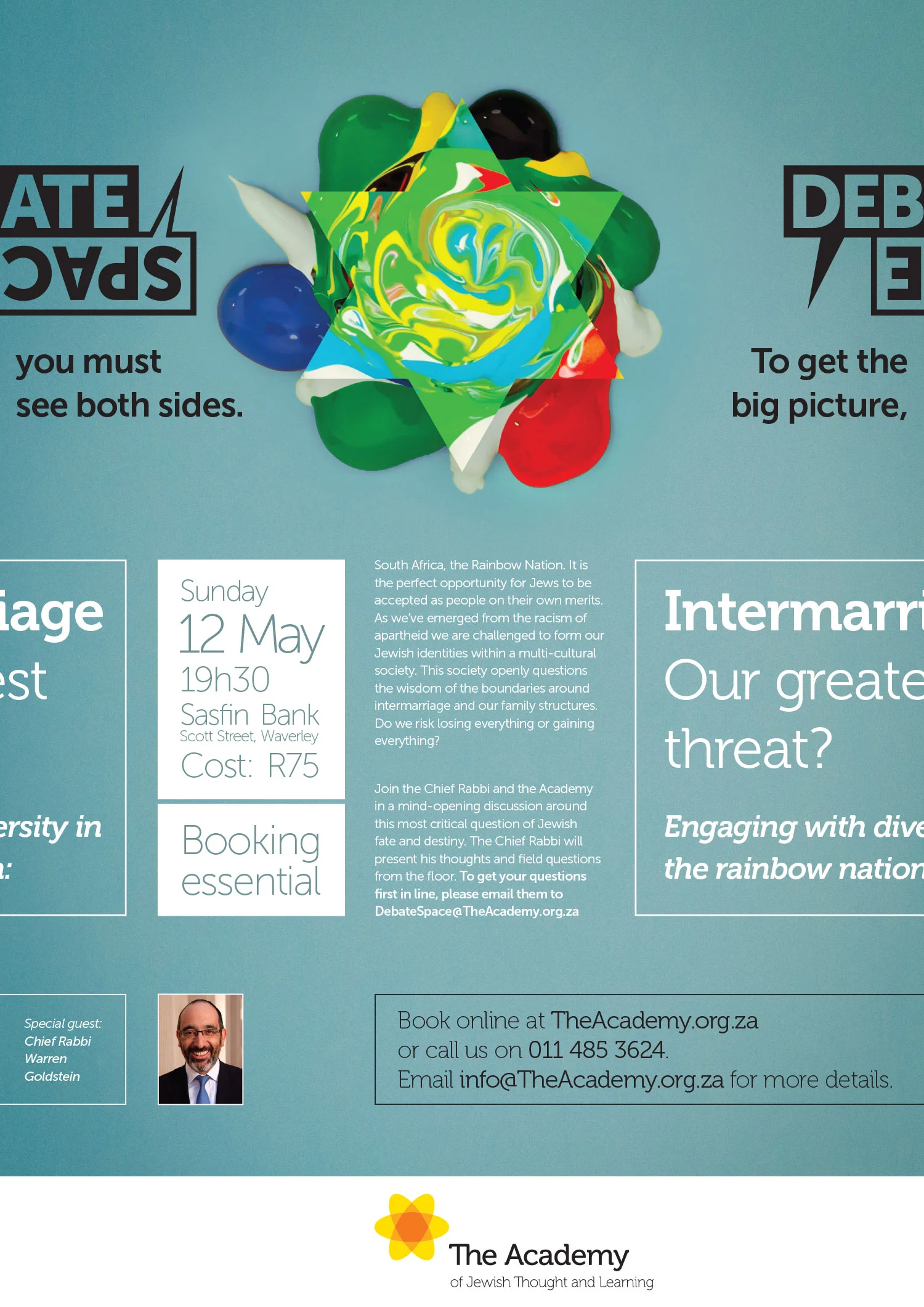 Portrait layout — poster and press advert