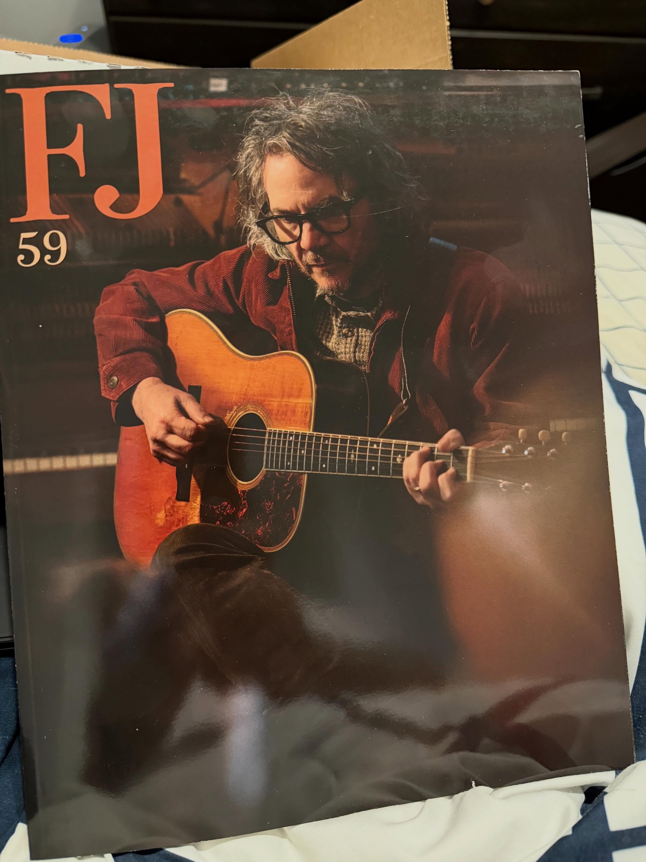 Received my first issue of @fretboardjournal and it&rsquo;s @jefftweedy on the cover. How sweet is that? Magazines still rule! 🎸