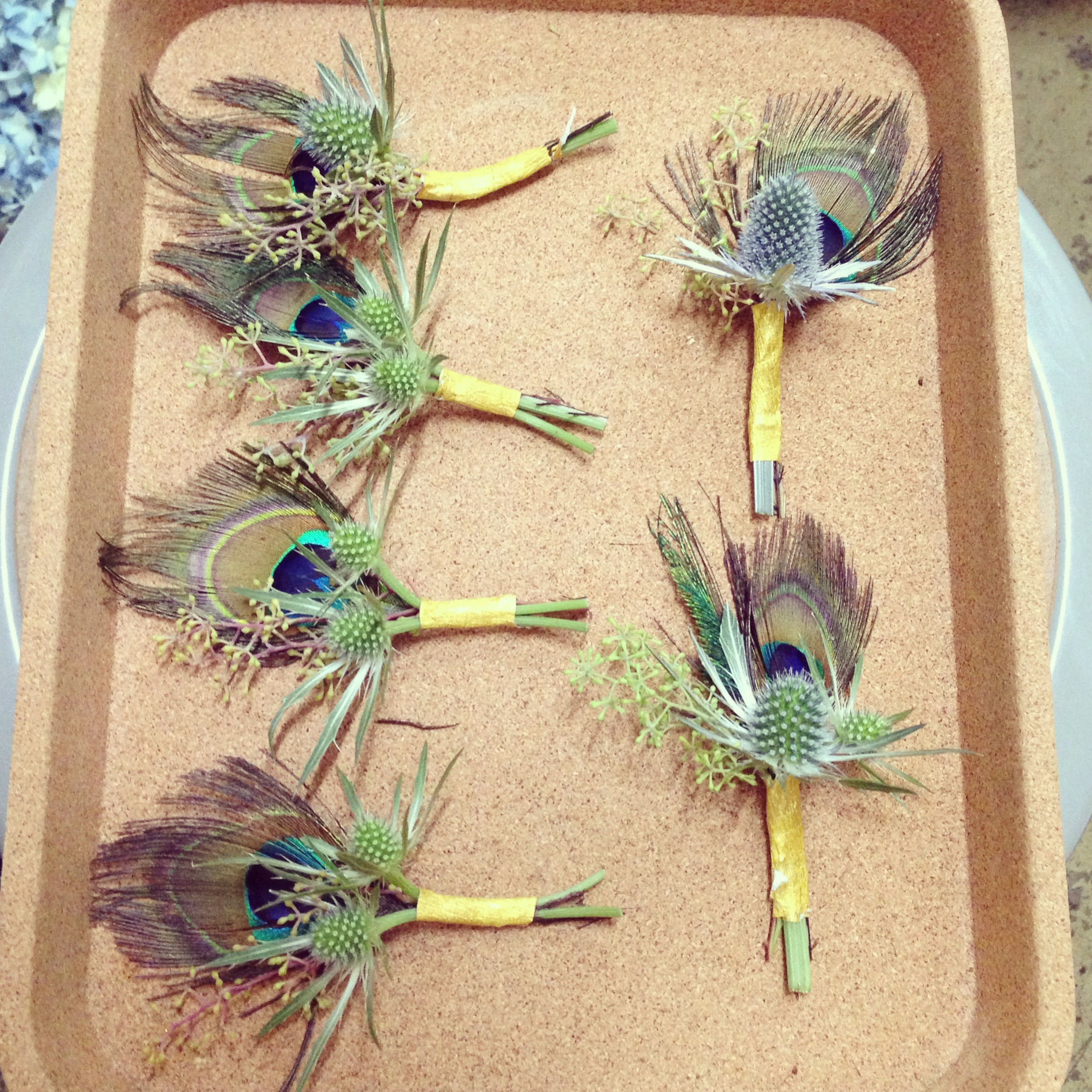 Boutonniere's, check! 