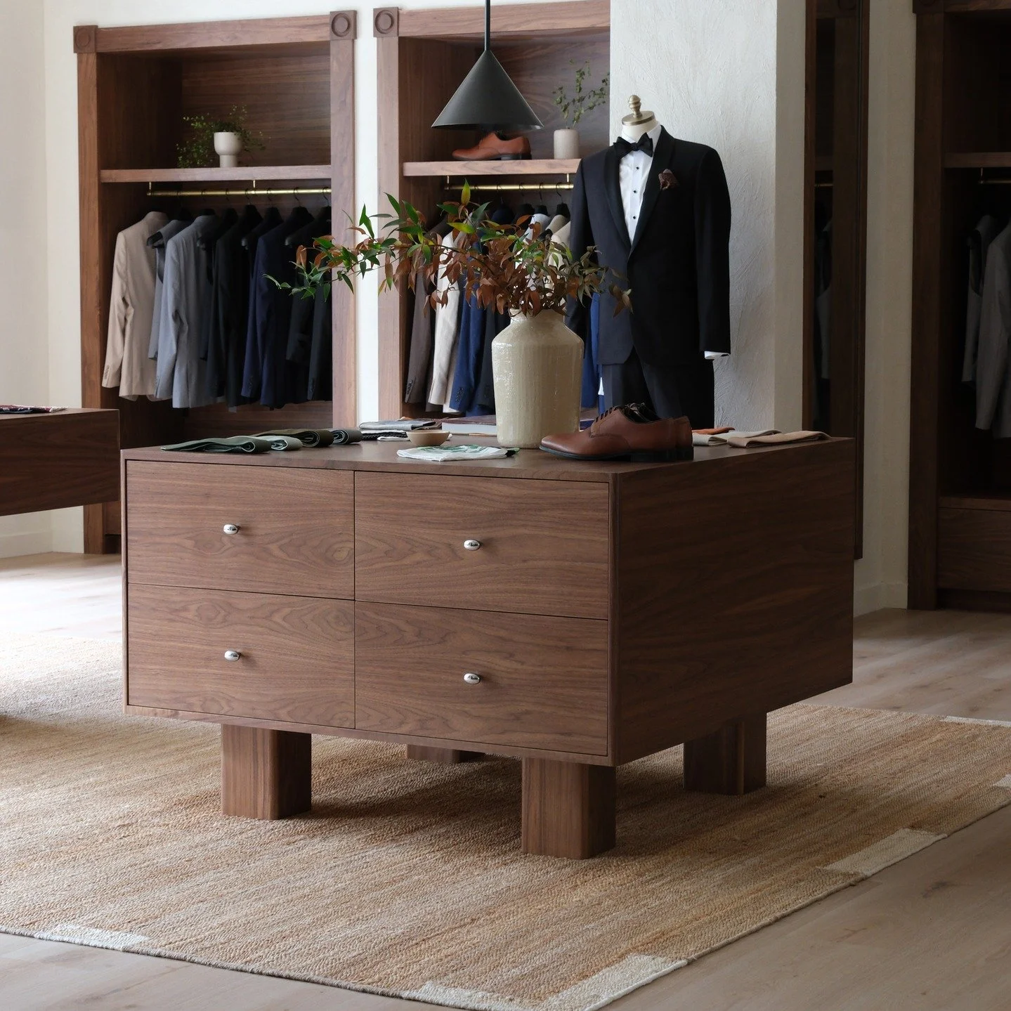 A few more from our project in Atlanta for @theblacktux. Fabrication and install by us. All design by @handllc