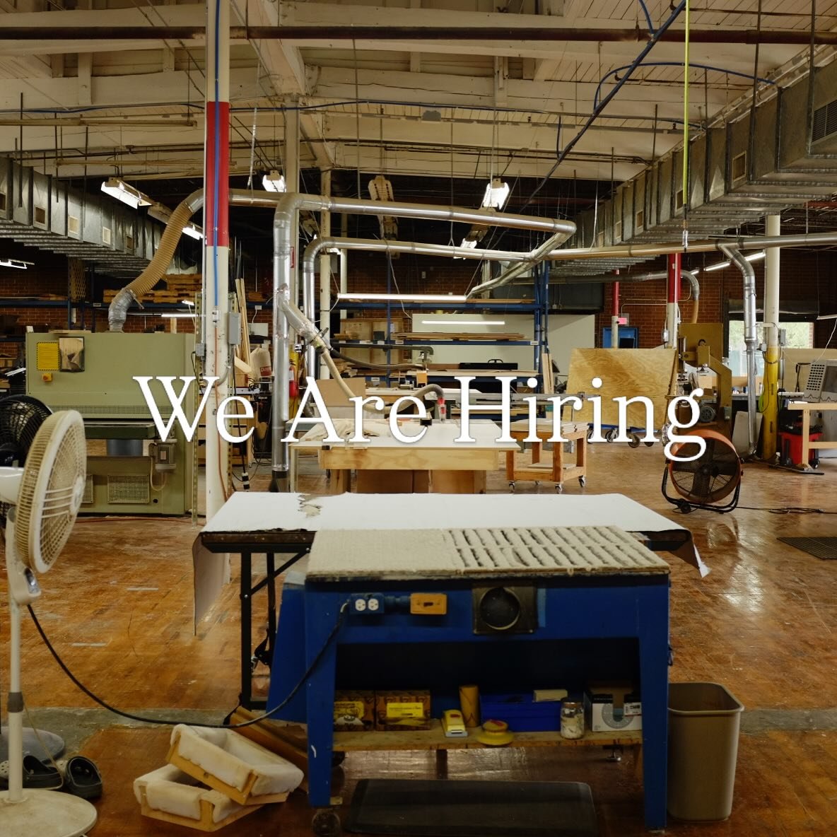 We build things for designers, artists, and builders. 
We are designers, artists, and builders. 

We are hiring a Cabinetmaker. Dressing straight and true stock from rough lumber. Fitting doors to both frameless and face frame cabinets. Independent p