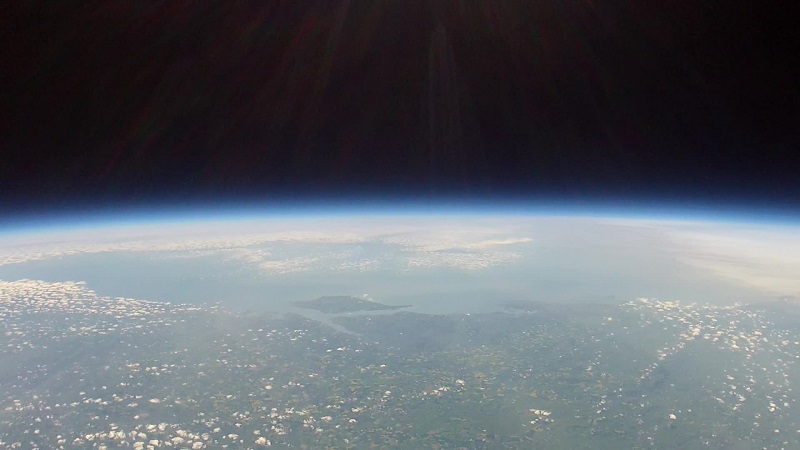 Isle of Wight from Near Space (source: Queen Mary's Grammar School)
