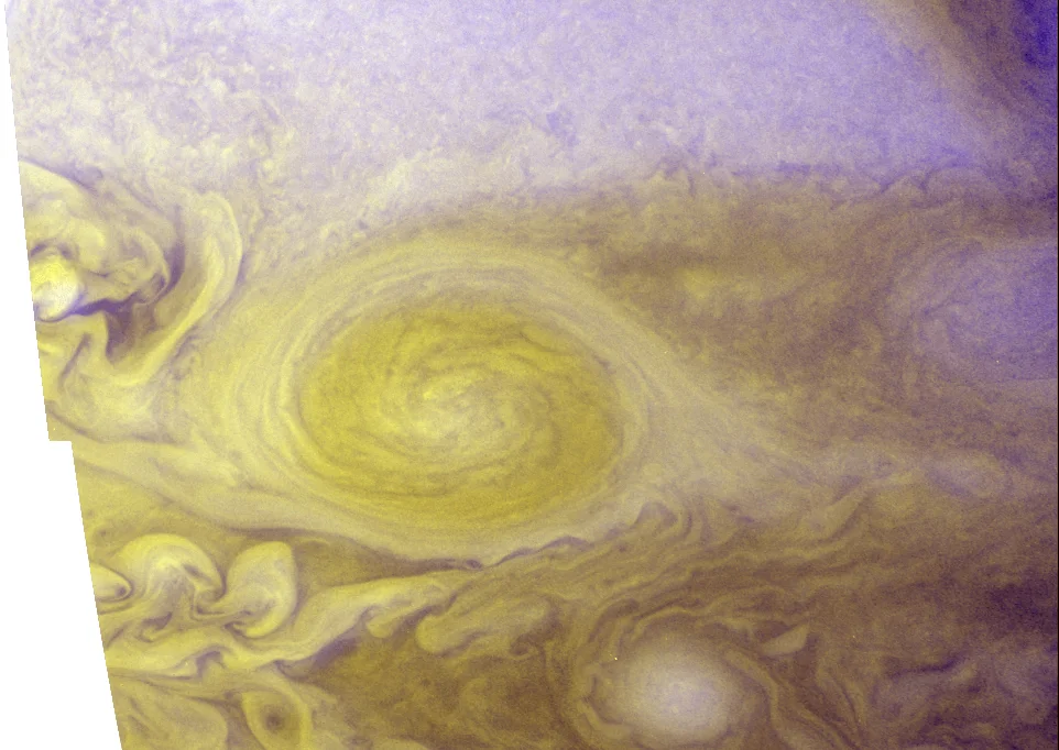 Jupiter's Small Red Spot taken by New Horizons during its 2007 fly-by. (Credit: Nasa/Johns Hopkins University Applied Physics Laboratory)
