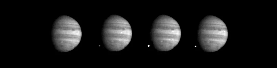 The white flash of Fragment W hitting Jupiter's atmosphere as seen from Nasa's Galileo spacecraft. Credit: Nasa/JPL Source: Nasa Photojournal