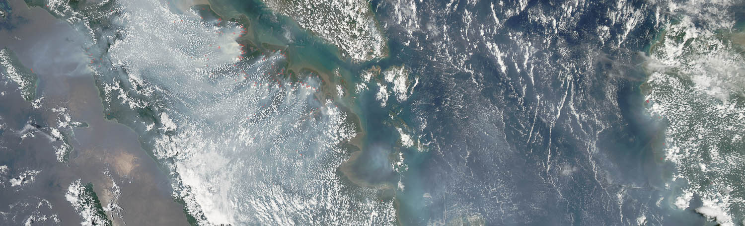 Expand the image to see the March 2014 fires in Indonesia outlined in red. Credit: Jeff Schmaltz, Lance/EOSDIS Modis Rapid Response Team at Nasa GSFC Source: Nasa Earth Observatory