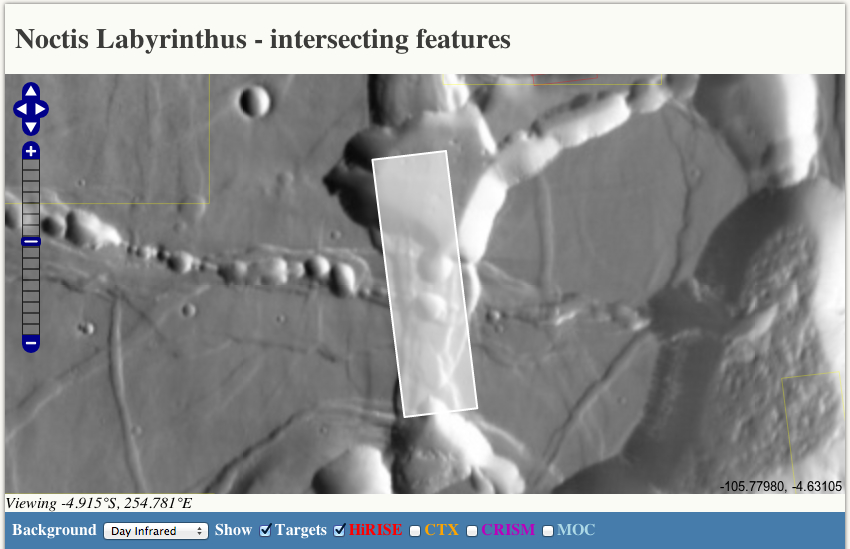 This is where I hope Nasa and the University of Arizona will point the MRO's HiRise camera. Note the many different features that will appear in the image. Credit: Nasa/JPL/University of Arizona