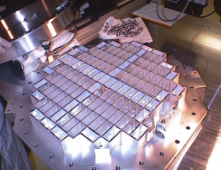 Almost half of Stardust's aerogel collector cells are waiting for dusters' attention. Credit: Nasa/JPL-Calt ech