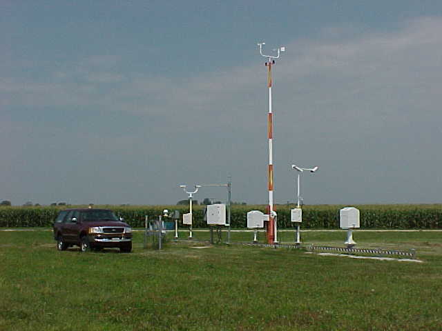 Noaa's weather stations are a little big for your back yard.... Source: Noaa