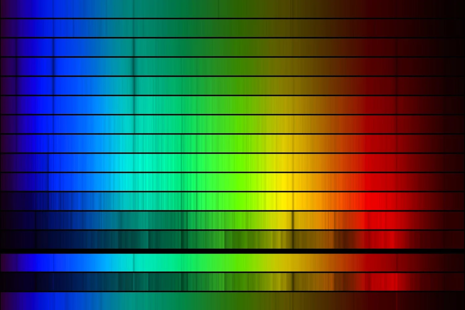 Different heavy elements at the surface of a star absorb different wavelengths of light. These absorption gaps form the star's spectral fingerprint that tells astronomers what kind of star they are looking at. Source: NOAO/AURA/NSF