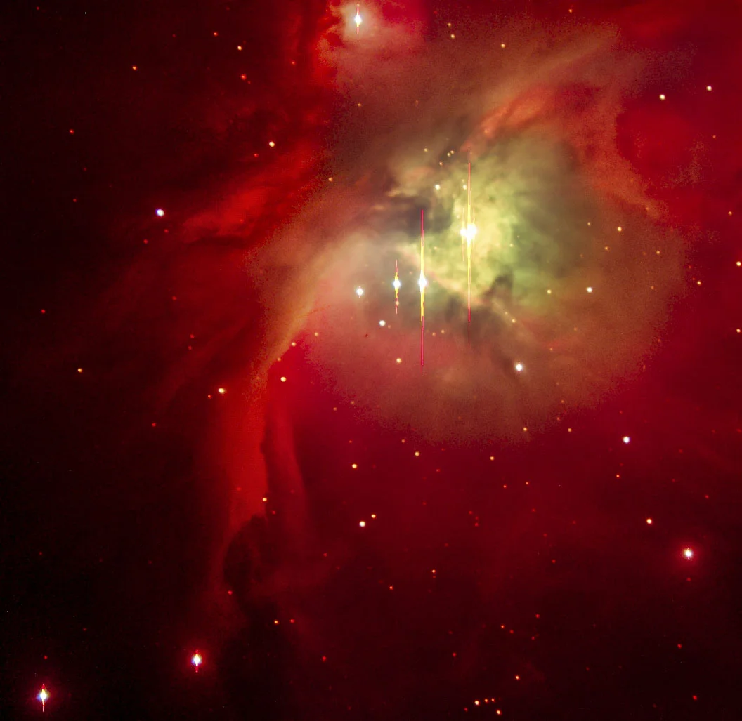 I created this image of the Orion Nebula by processing data collected by the Bradford Robotic Telescope. Processing by Chris Casper, all image data ©Bradford Robotic Telescope