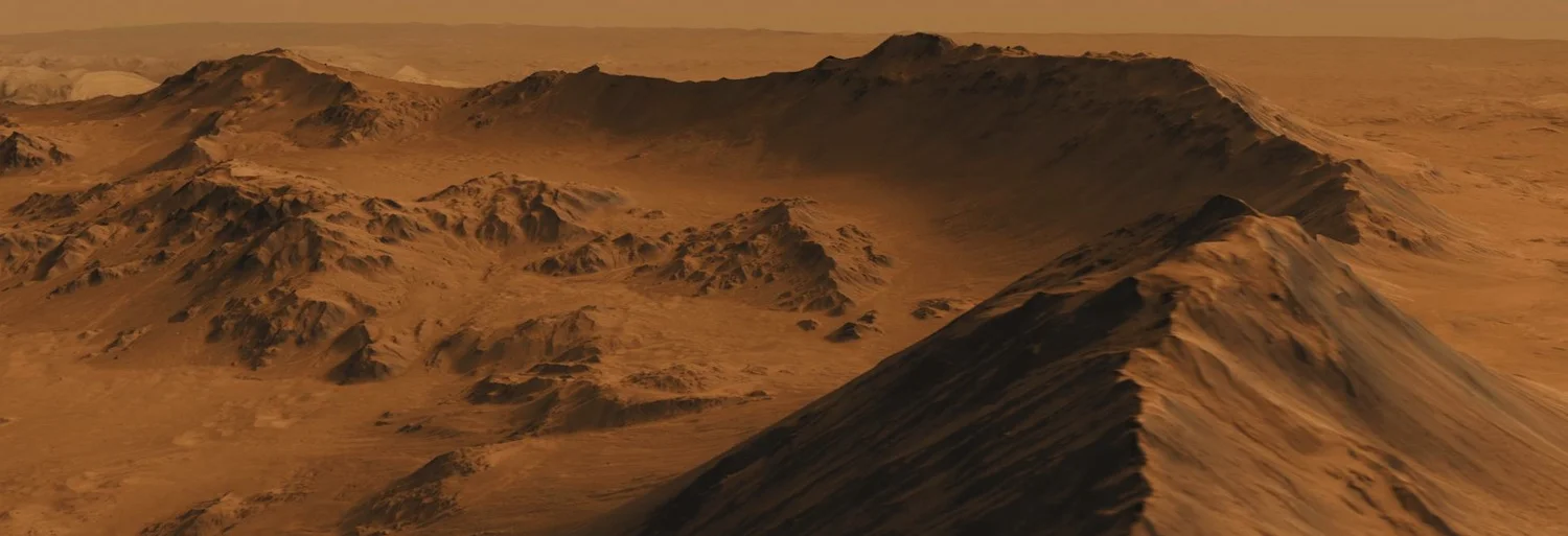 Looks like a nice place for a picnic. Mojave Crater as taken by Nasa's Mars Reconnaissance Orbiter. Credit: Nasa/JPL-CalTech/Univ. of Arizona