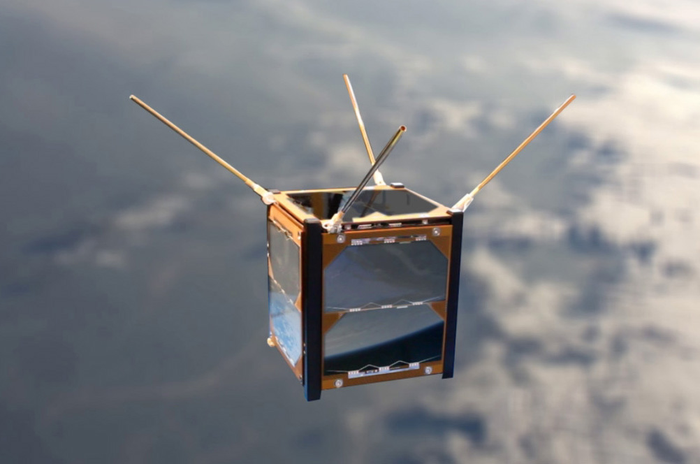 A mockup of the Ardusat educational satellite. Credit: Ardusat