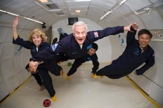 Buzz Aldrin, the 2nd man on the Moon, got a second shot at zero gravity. Tourists and scientists - and maybe soon Mars One candidates - can ride Zero G's version of the Vomit Comet Nasa uses to train its astronauts. S ource: Zero G Corporation