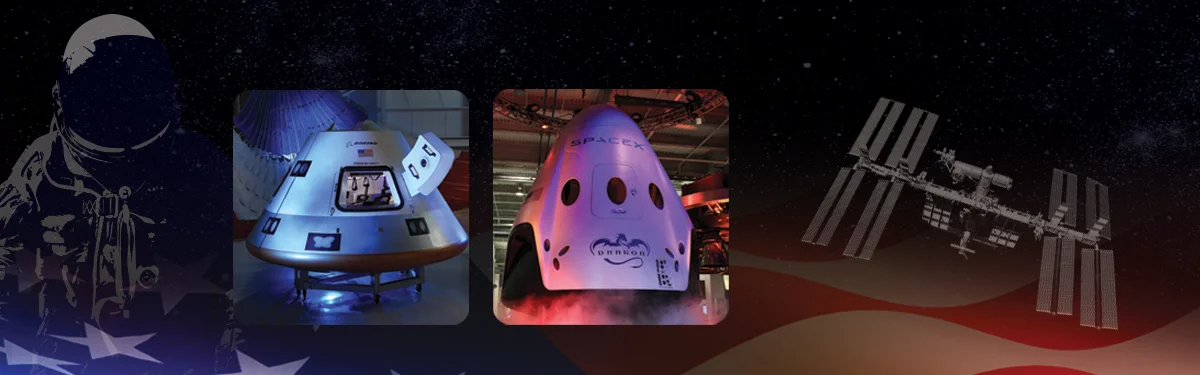 Nasa astronauts will ride into space in a new generation of space capsules from Boeing and SpaceX Source: Nasa