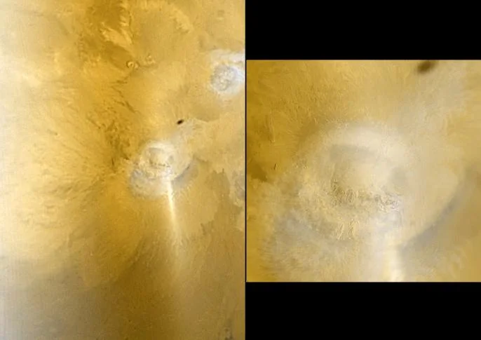 Arsia Mons from Mars Odyssey