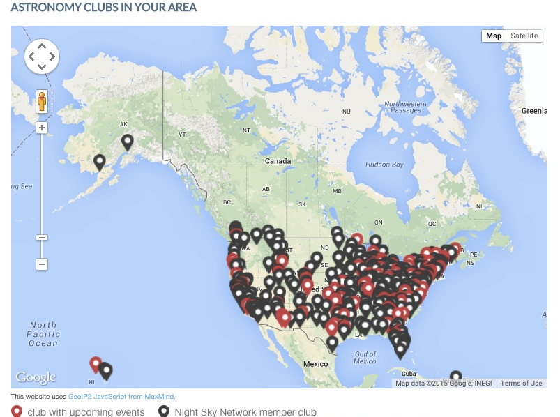 More than 400 astronomy clubs in the 50 states, the District of Columbia, and Puerto Rico are members of Nasa's Night Sky Network. Screenshot source: Nasa/JPL-Caltech