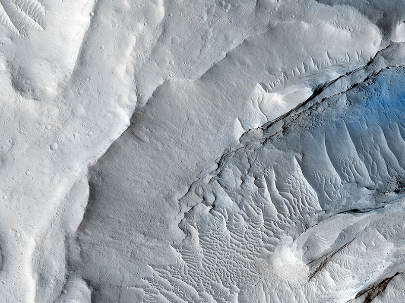 Pictures like this help scientists build the case for ancient river deltas on Mars. Credit: Nasa/JPL-Caltech/University of Arizona