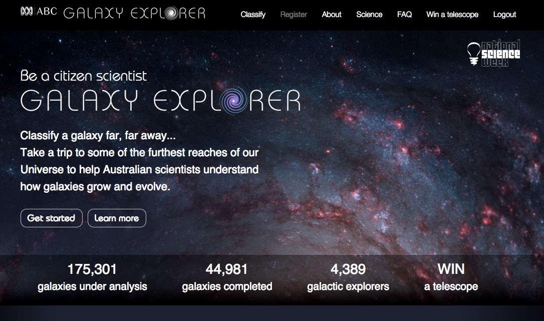A new citizen science project lets anyone help astronomers explore distant galaxies. Source: Galaxy Explorer