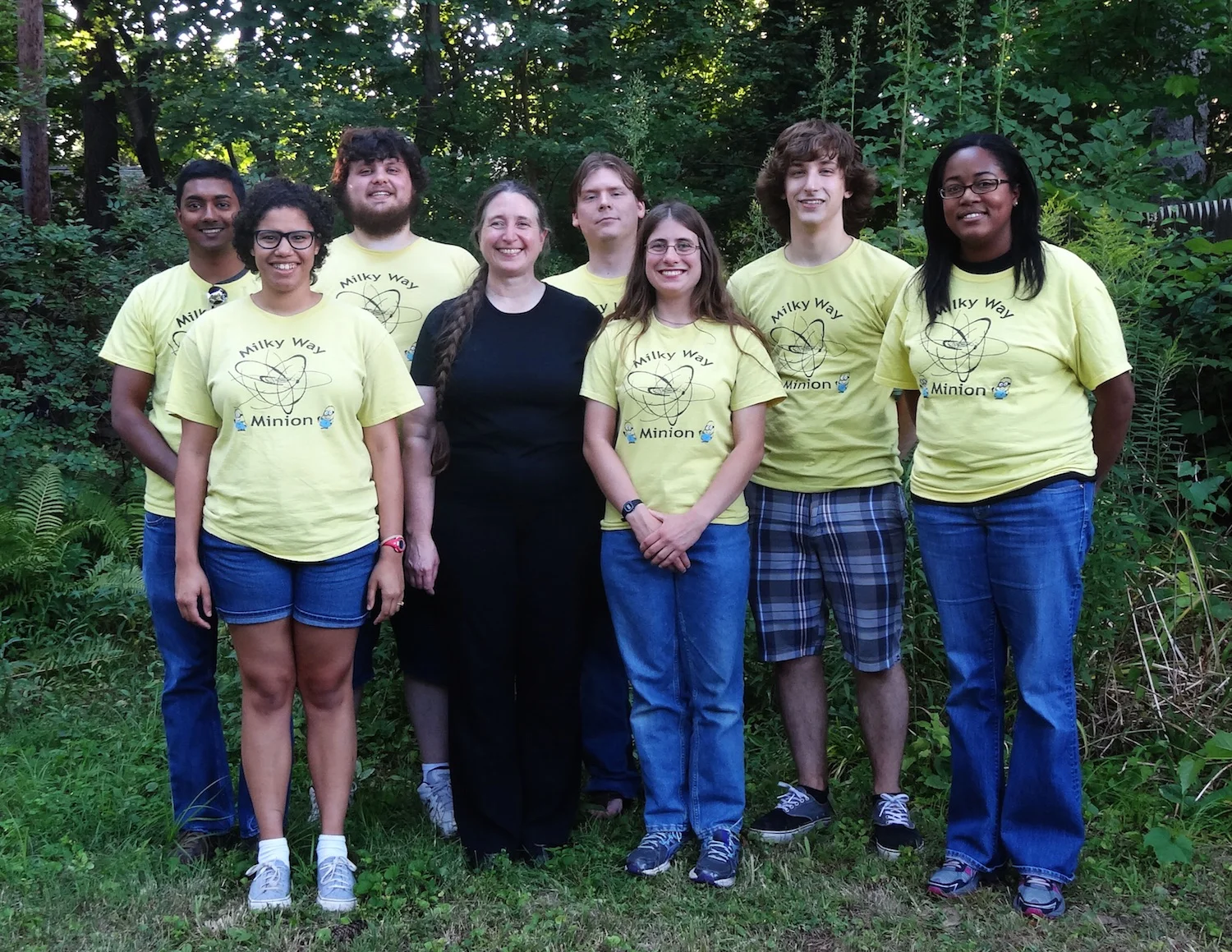 Dr. Heidi Newberg and her minions coordinate 25,000 volunteers around the world who help make the Milkyway@Home project a globally distributed supercomputer. With the loss of NSF funding, the volunteer community has helped support financially the search for dark matter. Source: Newberg Research Group