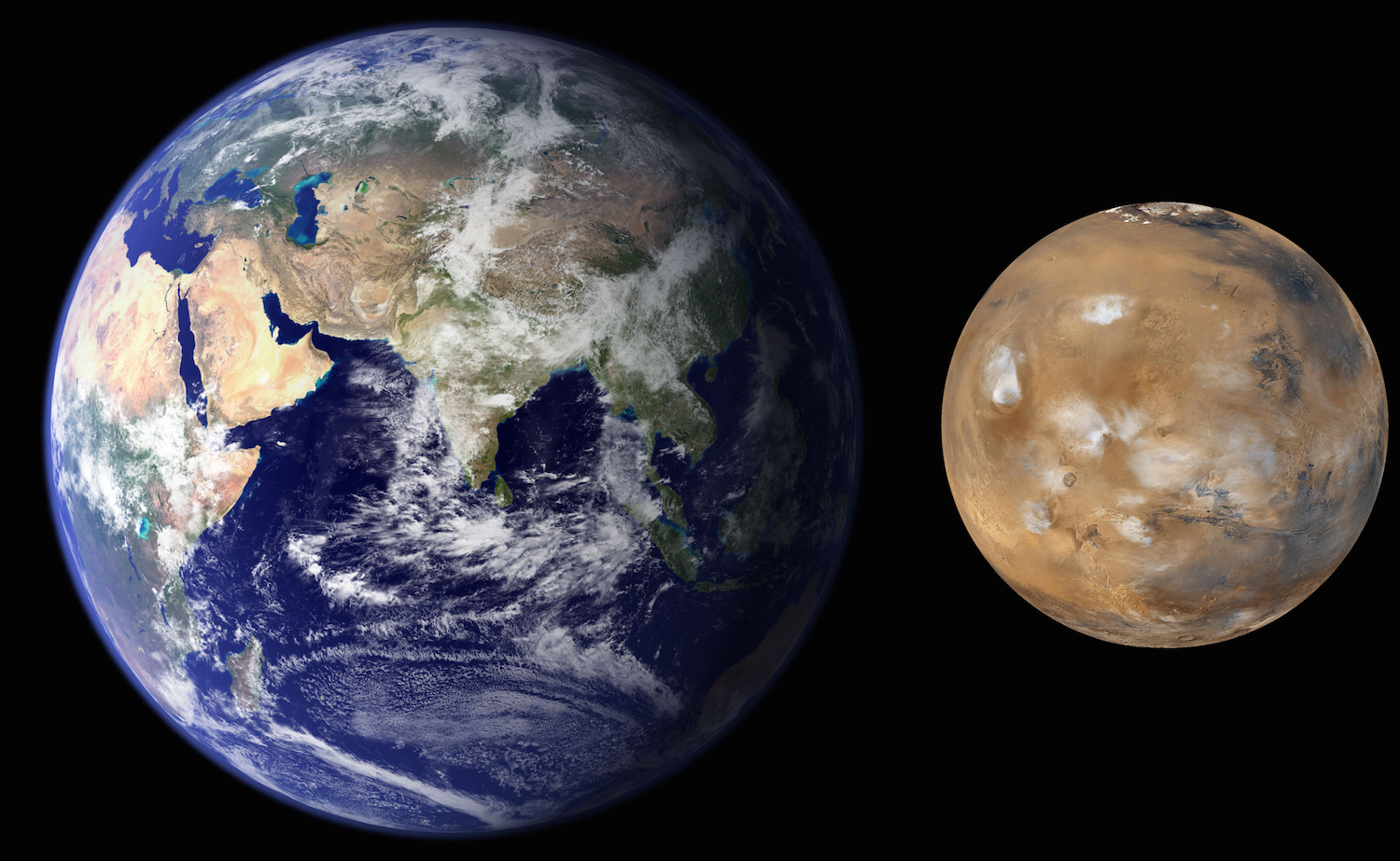 One of these things is not like the other.... maybe because of drag. Credit: Nasa/JPL-Caltech/MSSS