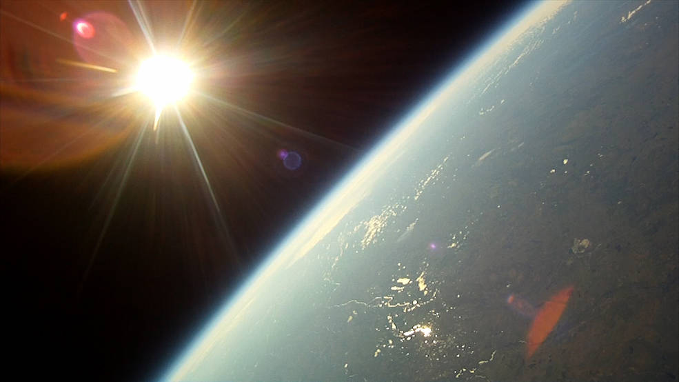 Balloons regularly rise into Near Space where you have to look down to see the sky. Once the exclusive domain of scientists, a new generation of students, amateurs and entrepreneurs are opening Near Space to everyone. Credit: Nasa Balloon Program Office