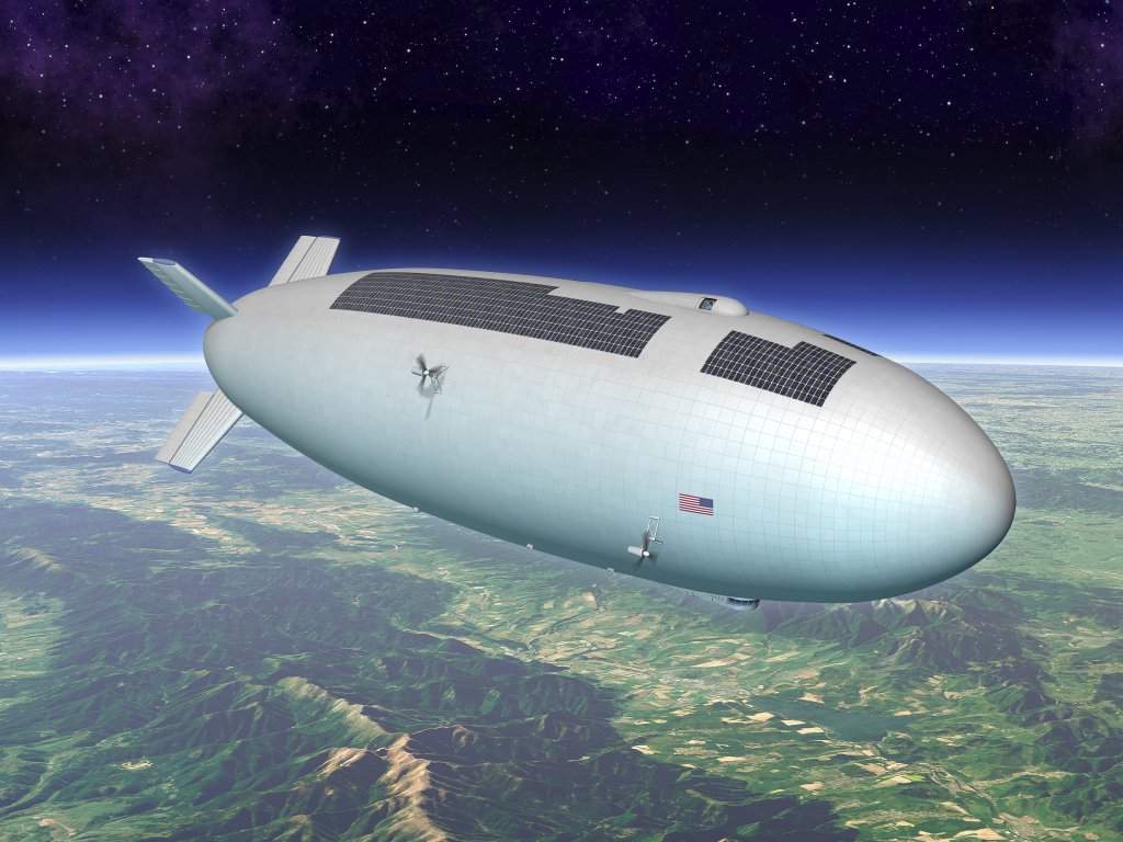 Artist's concept of a high-altitude airship. Credit: Nasa/STMD
