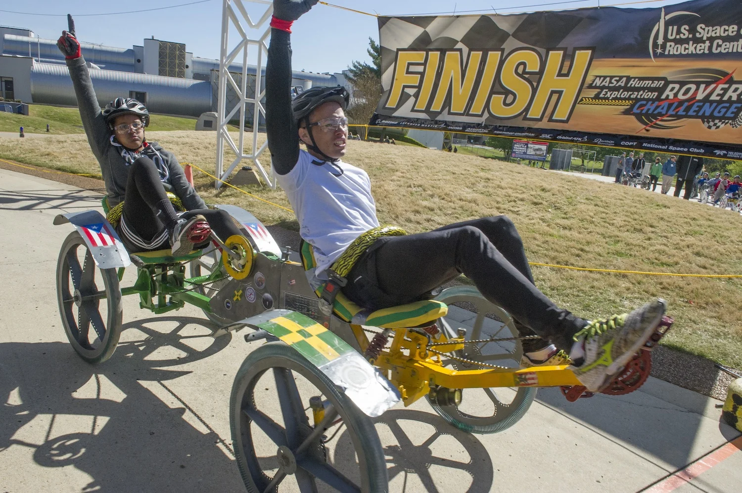 Puerto Rico's Rafaeilina E Labron won the high school division of Nasa's Human Exploration Rover Challenge. Credit: Nasa/MSFC/Emmett Given