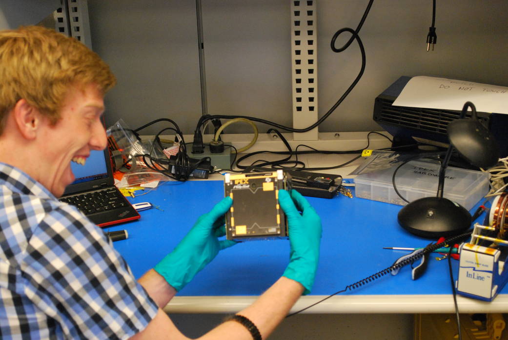 As technology gets smaller and better, so do satellites. Nasa's CubeSat Launch Intiative helps advance the technology further. This CubeSat developed by students at the California Polytechnic State University (Cal Poly) tested technologies that Nasa wants to use in future space missions. Credit: Nasa/JPL-Caltech