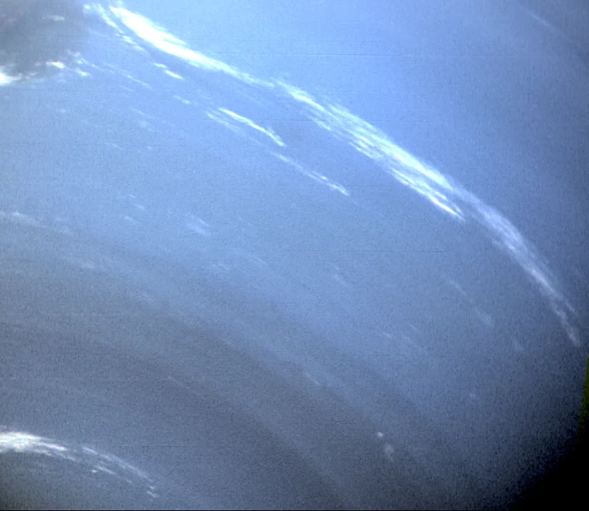 OK, I cheated here. Amateur telescopes can't get closeups like this one from Nasa's Voyager spacecraft. But competition for time on professional observatories is so fierce that planetary scientists can't catch fleeting features like Neptune's storms. Credit: Nasa / JPL-Caltech