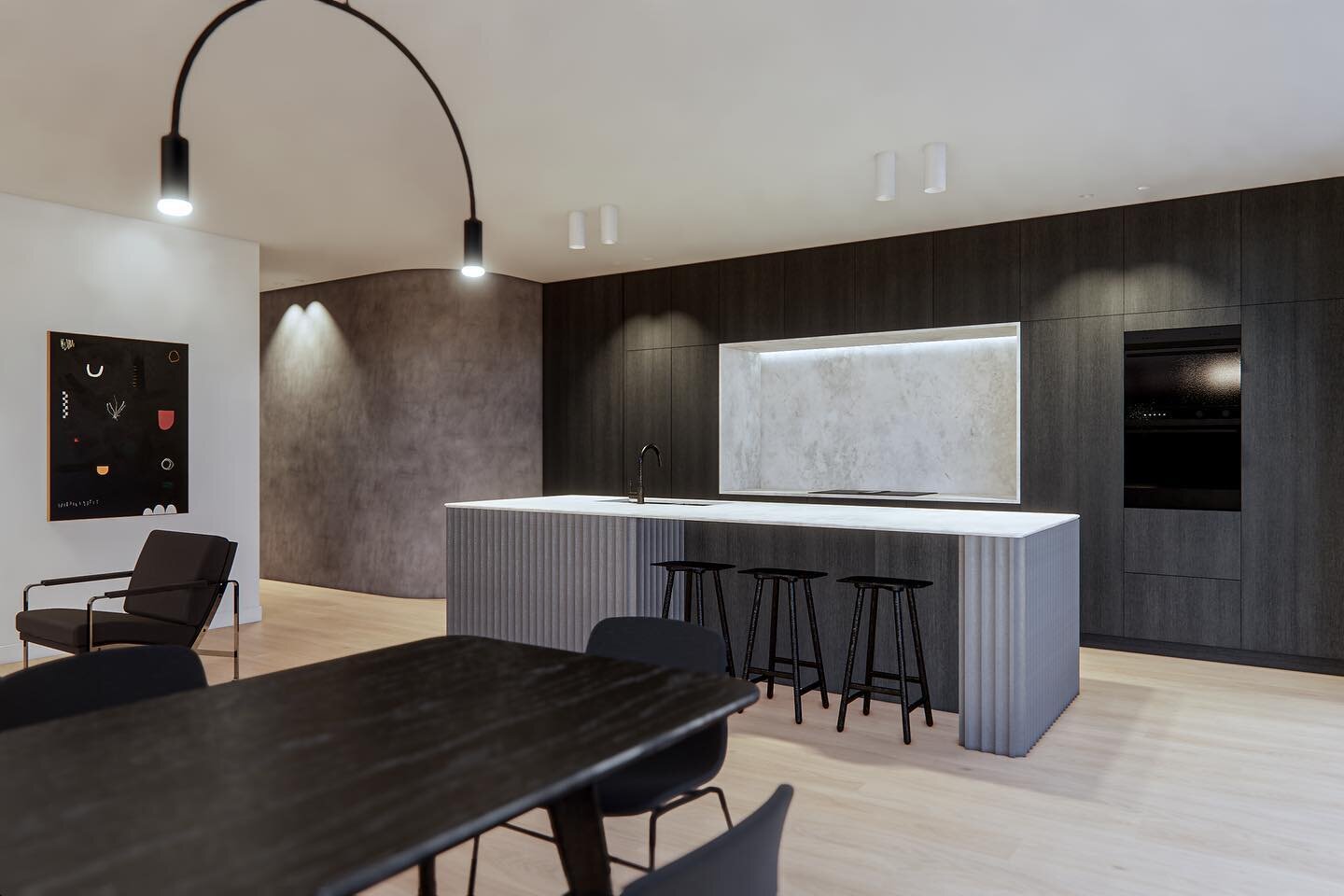 Stott House
Kitchen Render

Interior design is underway at our Stott House project in collaboration with @homes_by_artisan this render features artwork by @saxonjjquinn who currently has an exhibition on at @metro_gallery until the 13th of March, be 