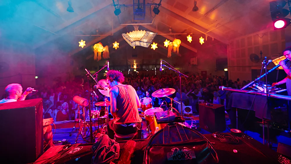 OKA rocks the high school hall at Mullum Music Festival 2012
