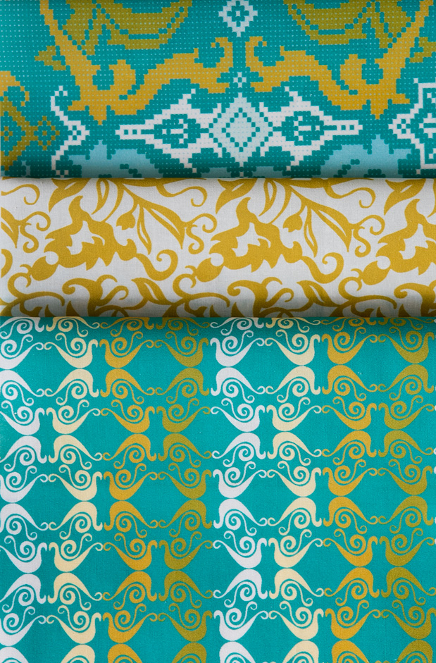FolkFusion-intense collection available at Spoonflower.com