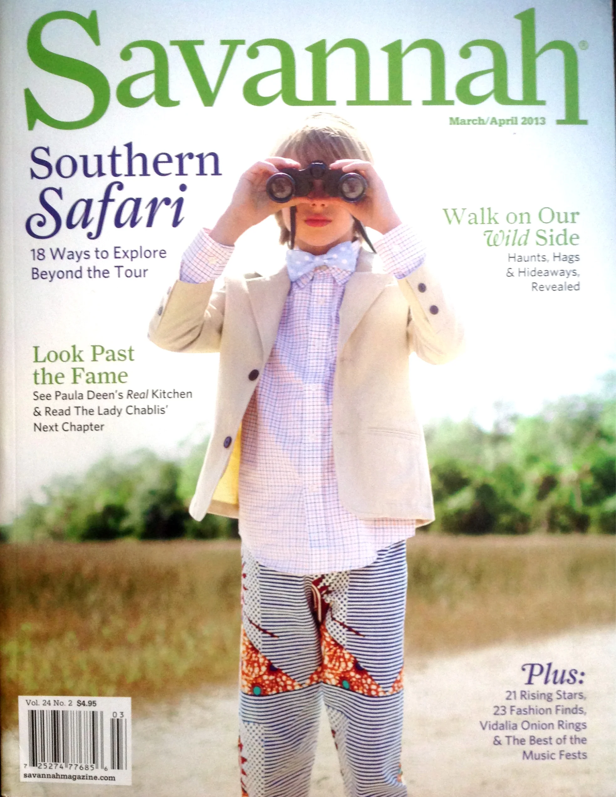 Cover of Savannah Magazine March April 2013