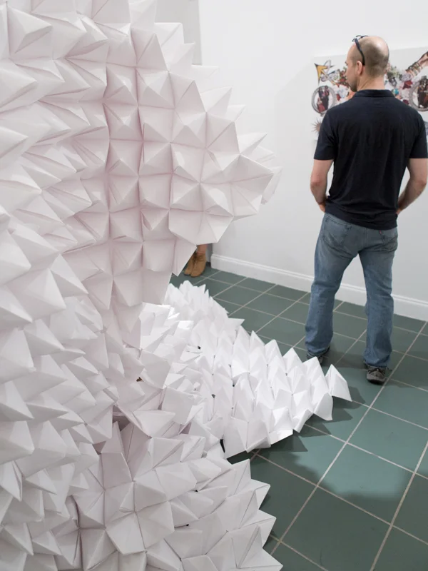 Installation collaboration with Artist Rachel Evans for "Tell us Where We Are" 