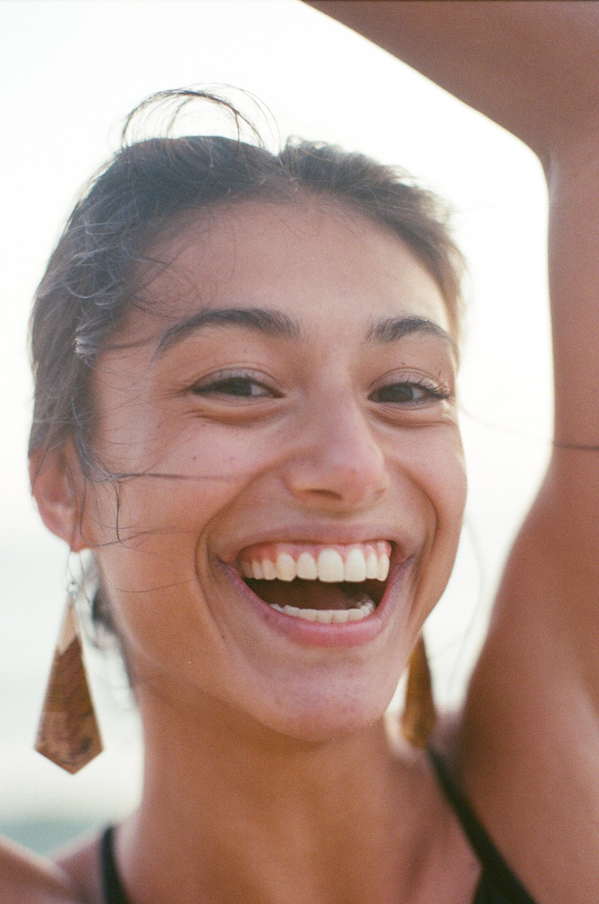 Model wearing Brambles Earrings