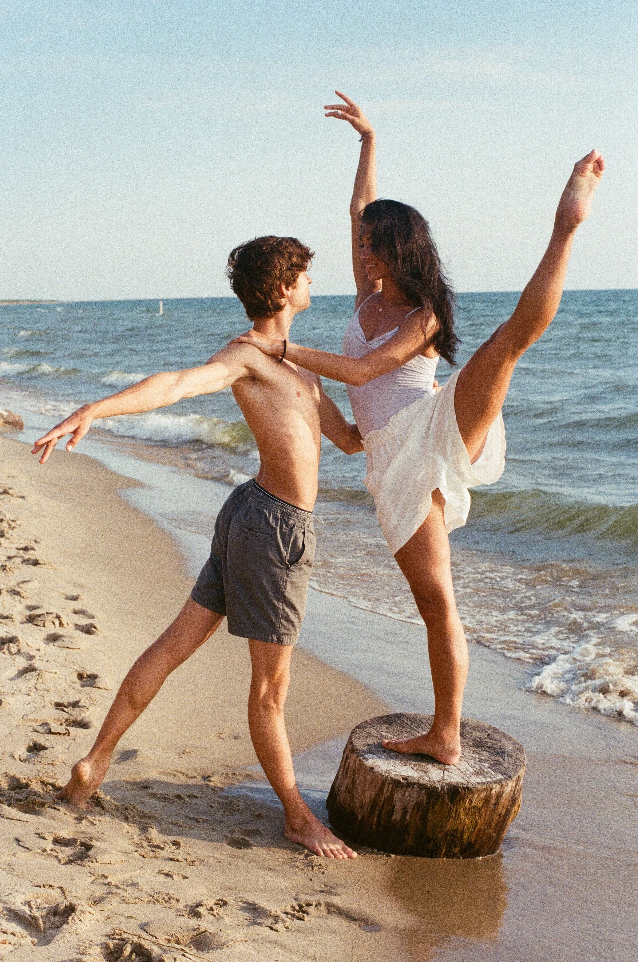 Dancers on the beach