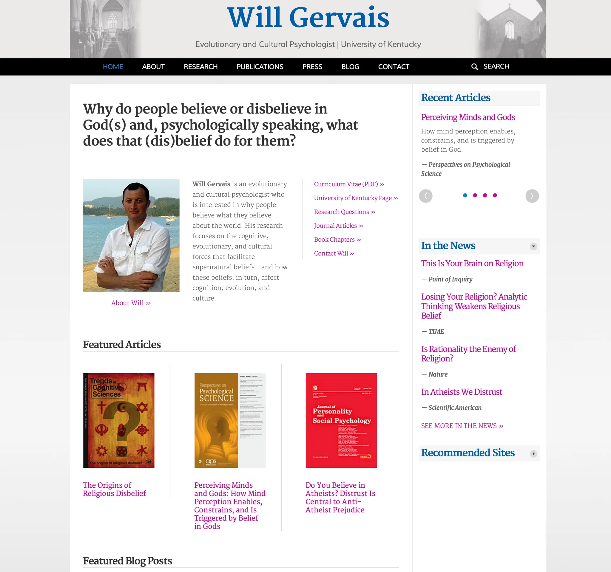 Visit Will's ScienceSite