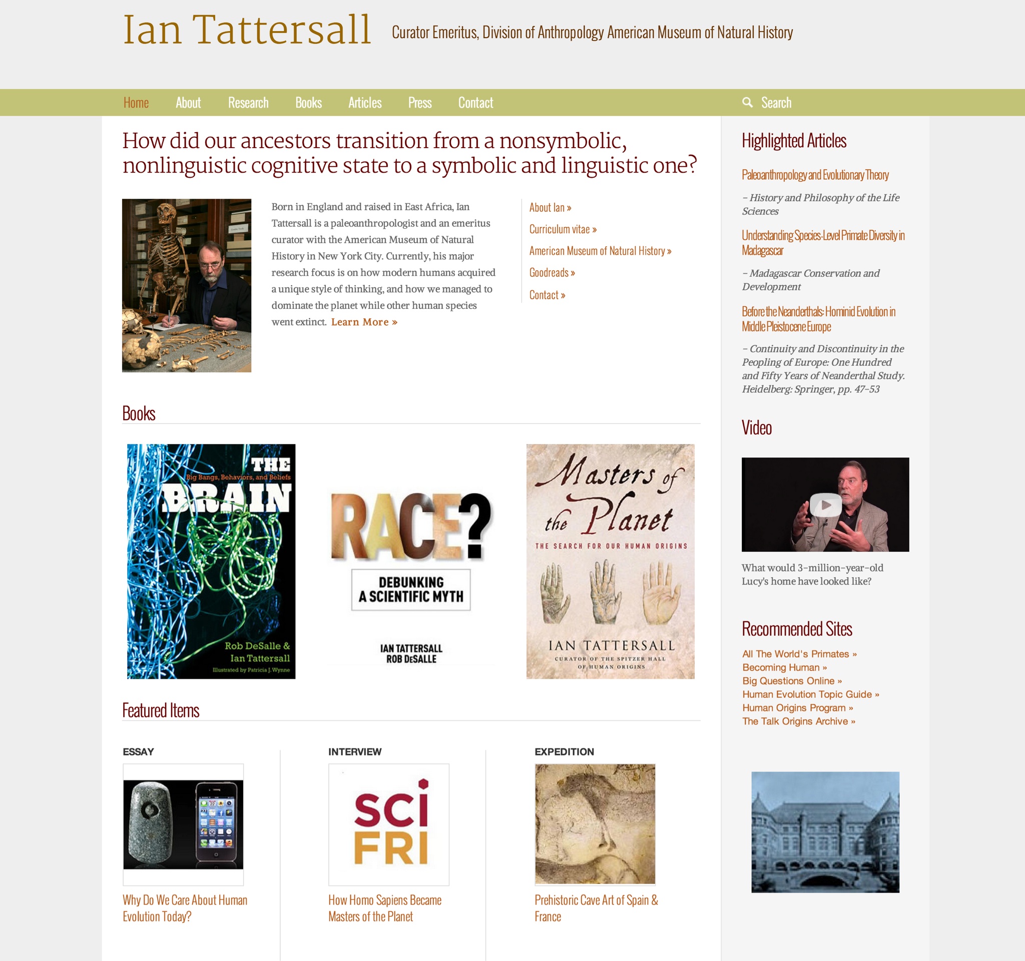 Visit Ian's ScienceSite