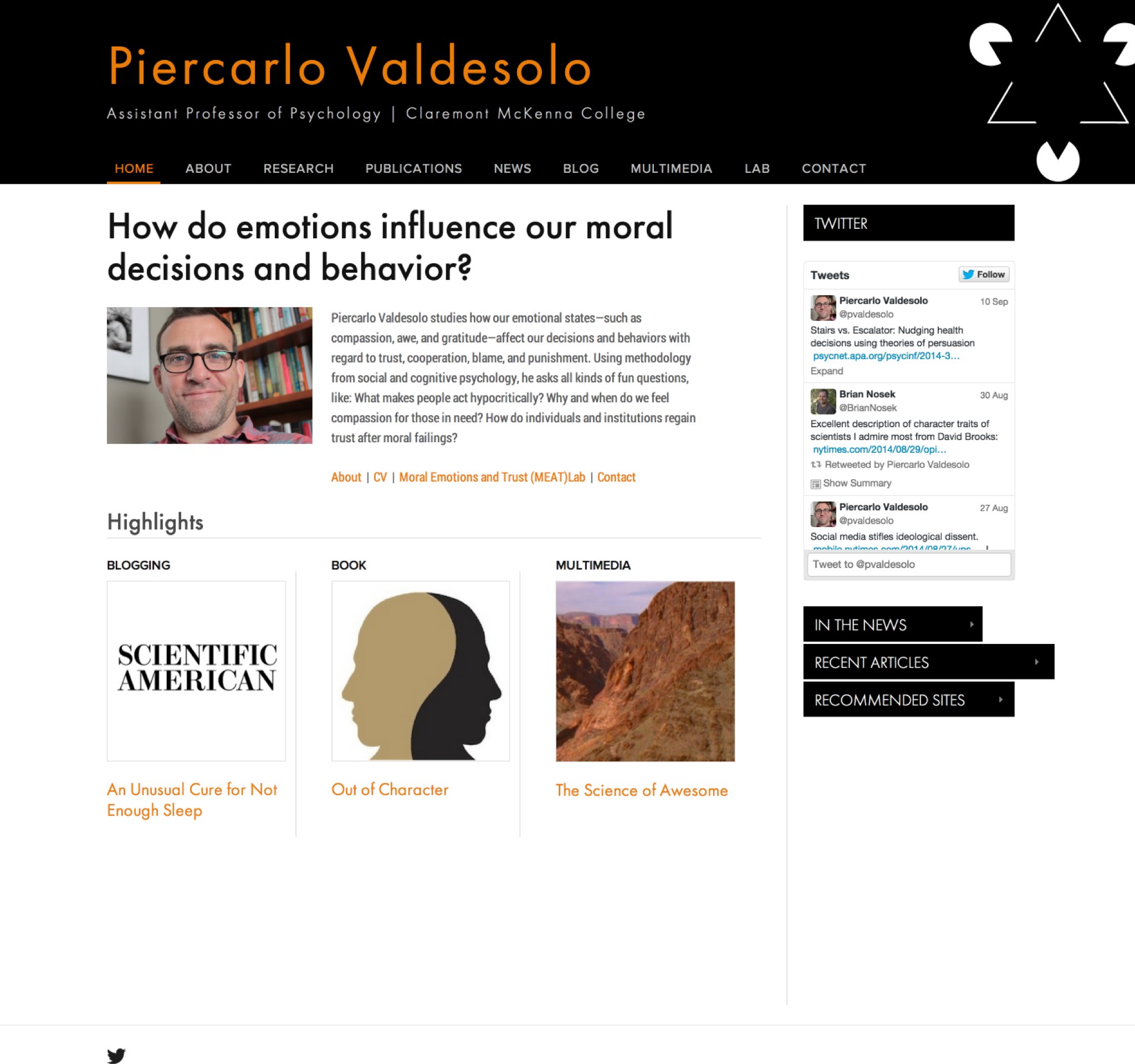 Visit Piercarlo's ScienceSite »