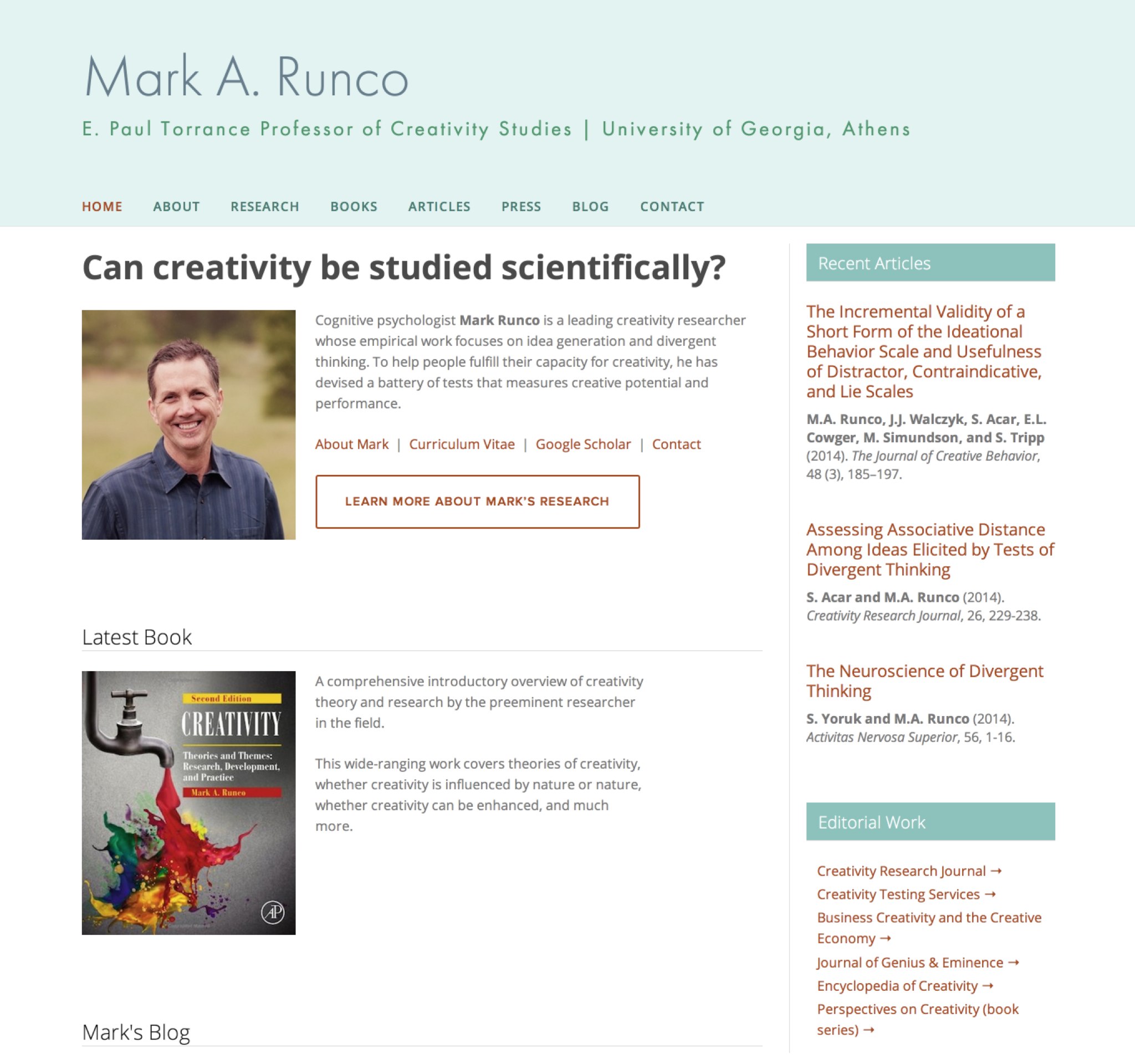 Visit Mark's ScienceSite