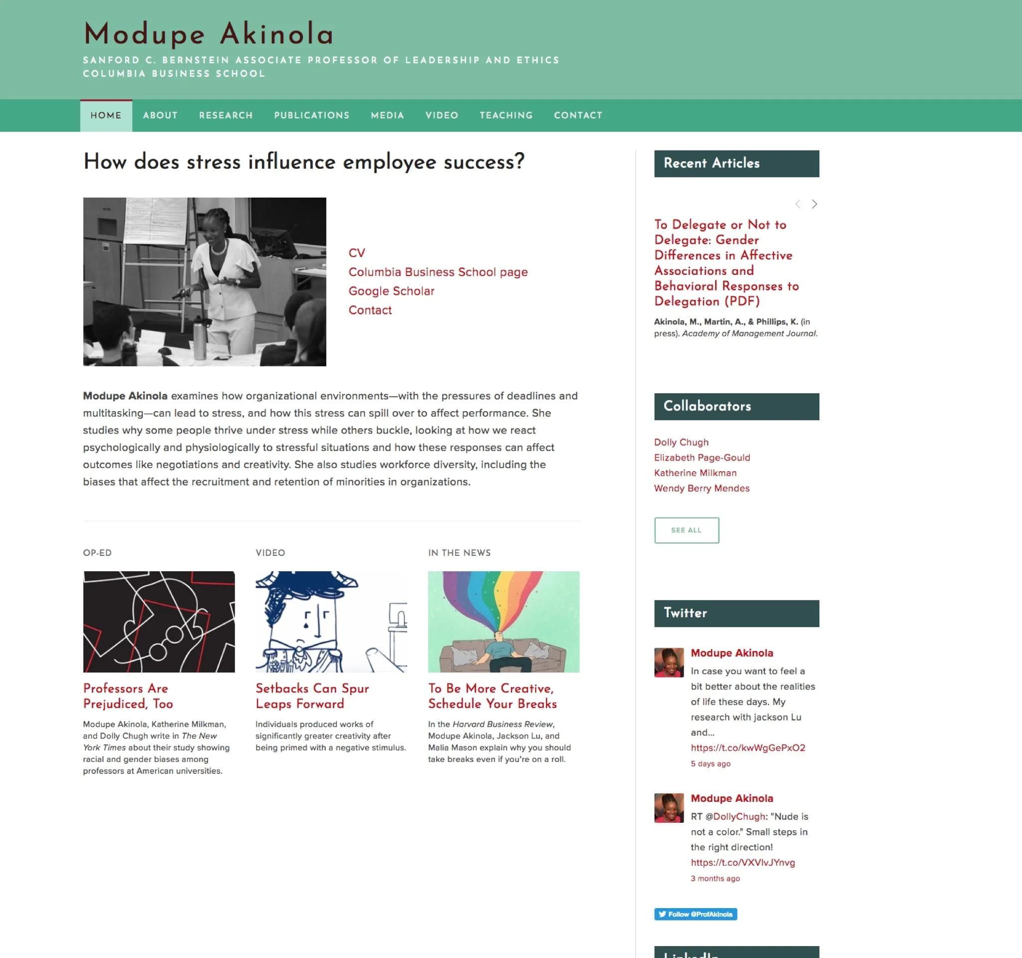 Visit Modupe's ScienceSite