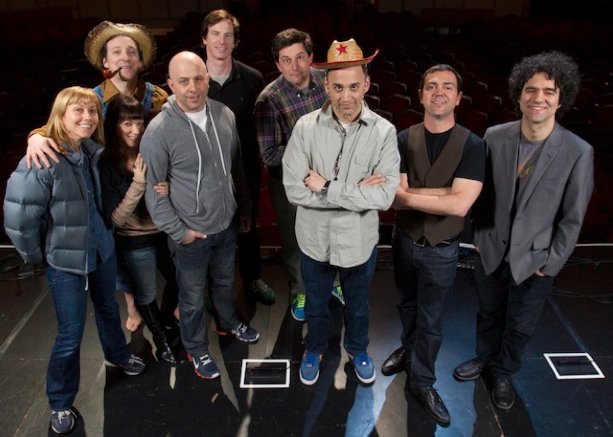 (left to right: Nina Hellman, Jeremy Shamos, Shari Alpert, Rob Huebel, Michael Showalter, me, Joe Lo Truglio, Peter Salett) 